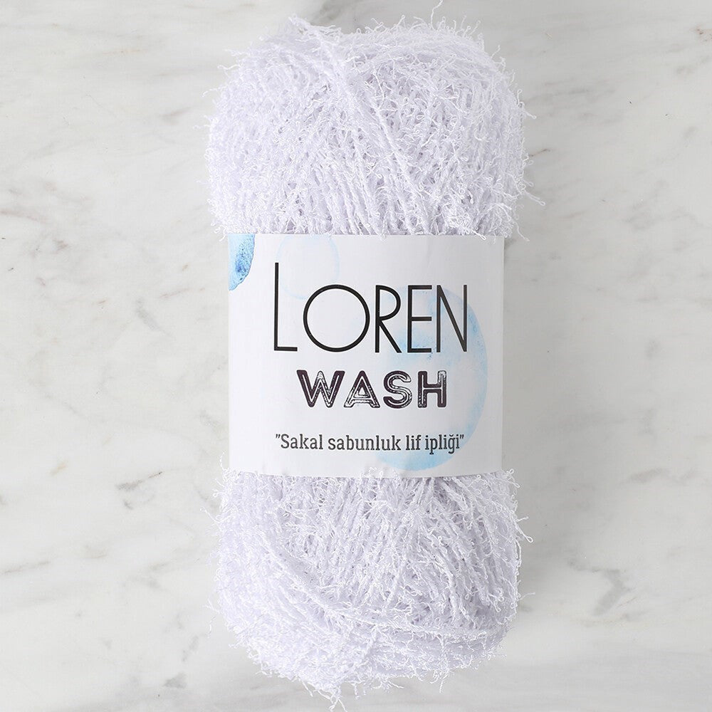 Loren Wash Optical White Hand Knitting Yarn - R001 - 34262