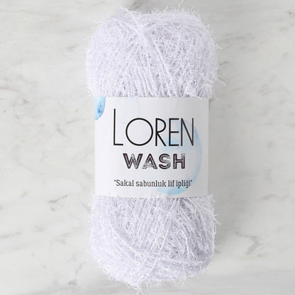 Loren Wash Optical White Hand Knitting Yarn - R001 - 34262