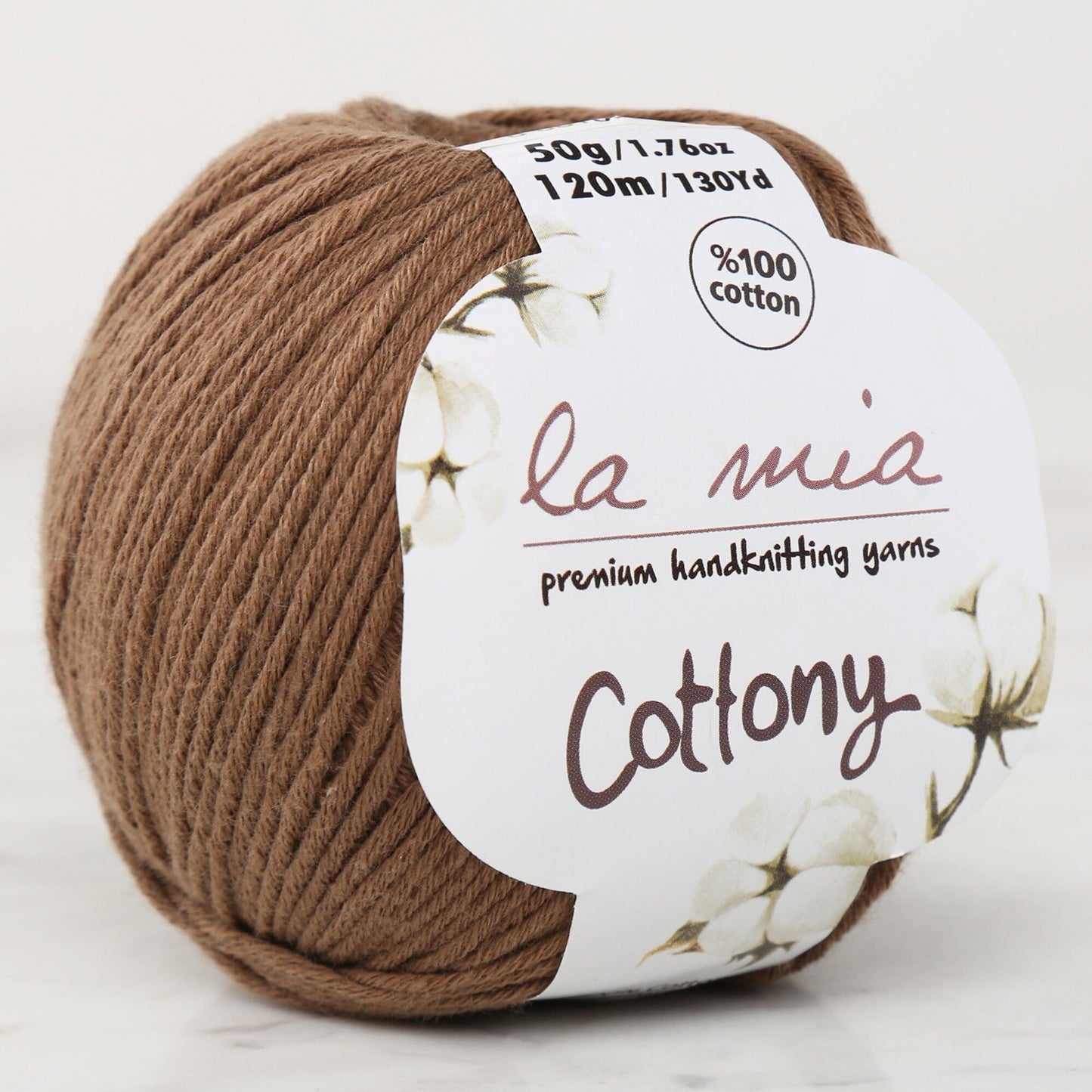 خيط كروشيه أطفال La Mia Cottony بني فاتح - P23-L199 - 33655