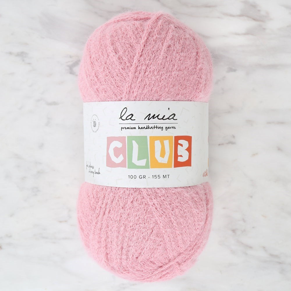 La Mia Club Pink Hand-Knitting Yarn - 608