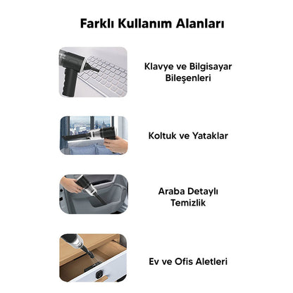 3İN1 ÇEKME - ÜFLEME OTO-ARAÇ - EV EL TİPİ SÜPÜRGE USB ŞARJLI MİNİ - TAŞINABİLİRİ HS-22 (5347)