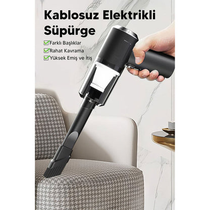 3İN1 ÇEKME - ÜFLEME OTO-ARAÇ - EV EL TİPİ SÜPÜRGE USB ŞARJLI MİNİ - TAŞINABİLİRİ HS-22 (5347)