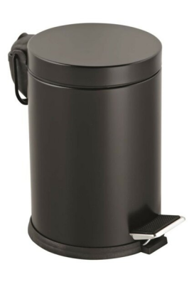 3LT BLACK PEDAL METAL BIN (5347)
