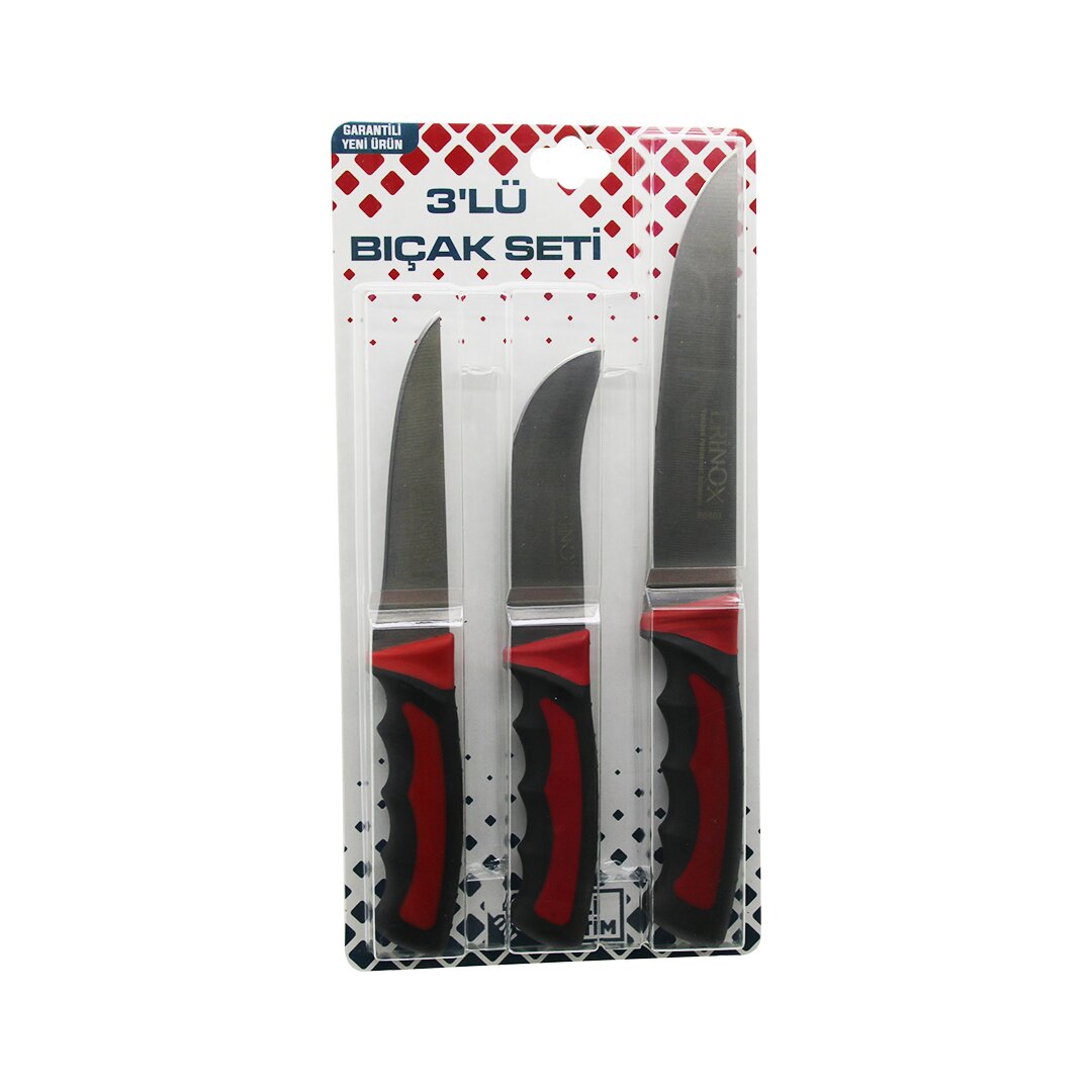 3PCS KURBAN BIÇAK SETİ R-032K--R-320Y--R-0403 KEMİK SIYIRMA - DERİ SOYMA=YÜZME - KURBAN BIÇAK (5347)