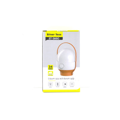 40 LED KAMP LAMBASI - FENER USB ŞARJLI AYARLANABİLİR IŞIK 6.4W - 2400mAh ST-5660 (5347)