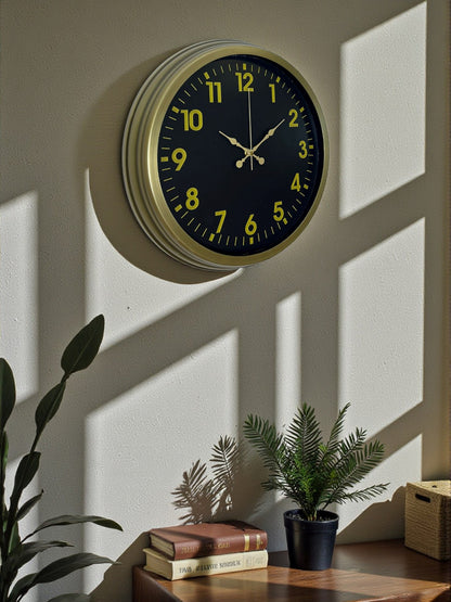 40 Cm Metal Eskitme Klasik Duvar Saati