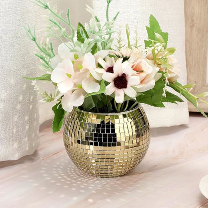 Self-Adhesive Mirrored Square Gold Sticker 30x30 cm