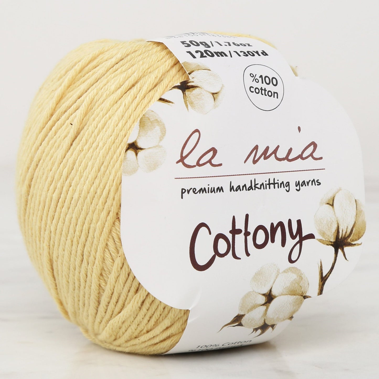 La Mia Cottony Yellow Baby Hand Knitting Yarn - P15-L015 - 33562