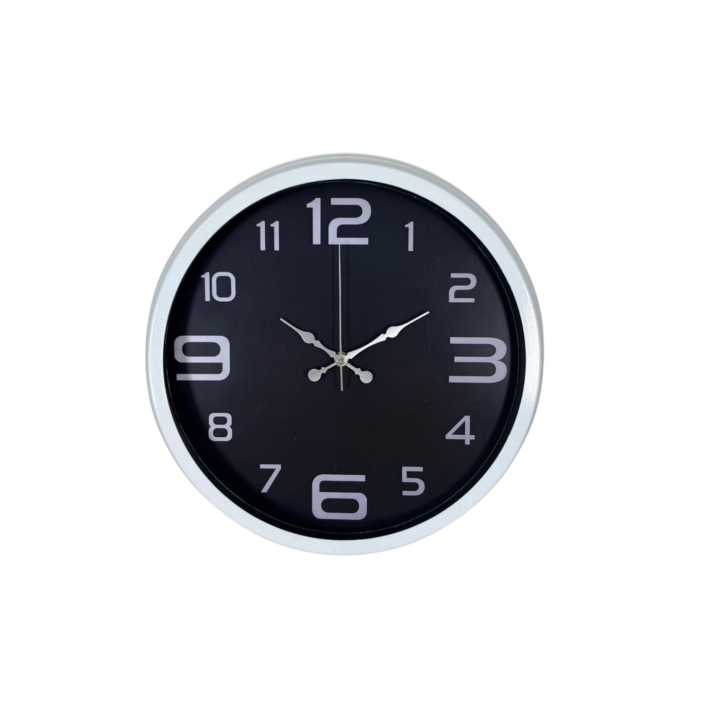 Beyaz 40 Cm Metal Modern Duvar Saati