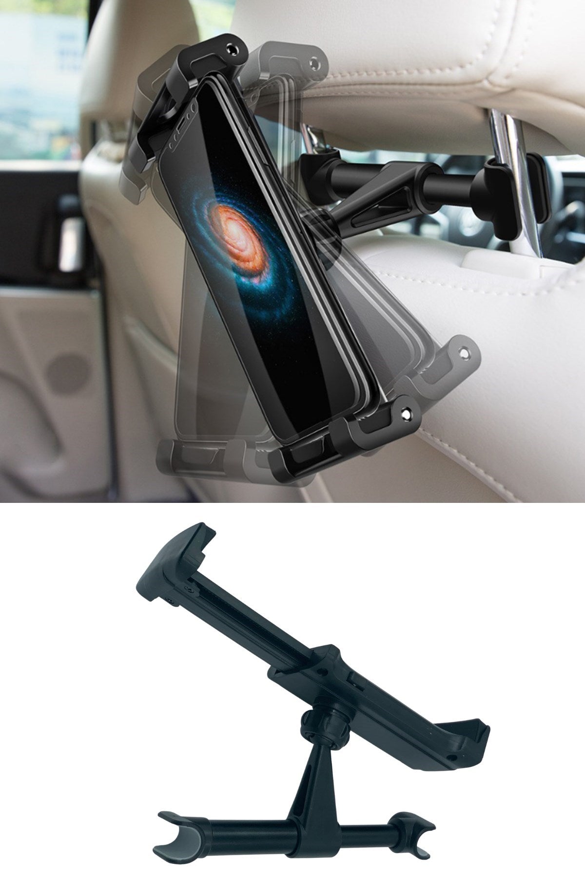 Starixa® Oto Koltuk Arkası Telefon Tablet Tutucu Ayarlanabilir 360 Derece Dönebilen Pratik Stand