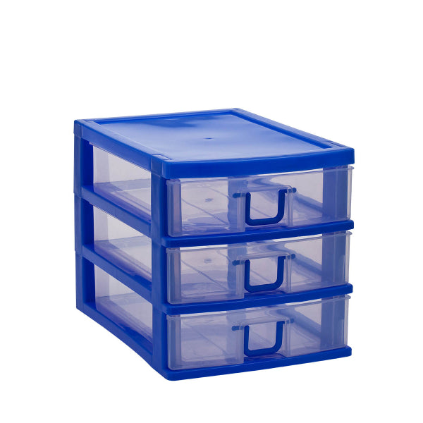 Mini 3-Drawer Nightstand Organizer