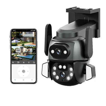 3MP + 3MP Wi-Fi IP Optical Zoom Camera with TF Card Slot