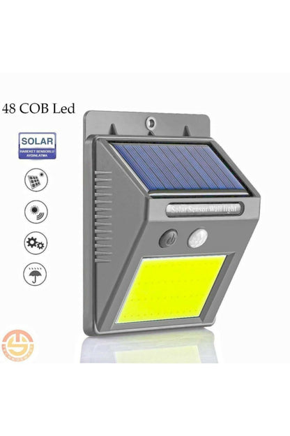 مصابيح حديقة شمسية 48 LED مع مستشعر حركة