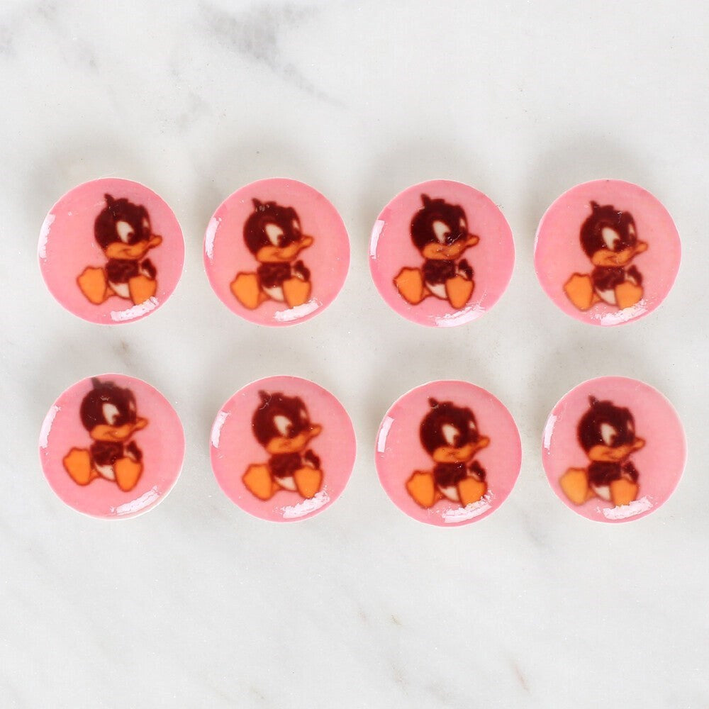 Loren Crafts 8-Piece Duck Button - 1208