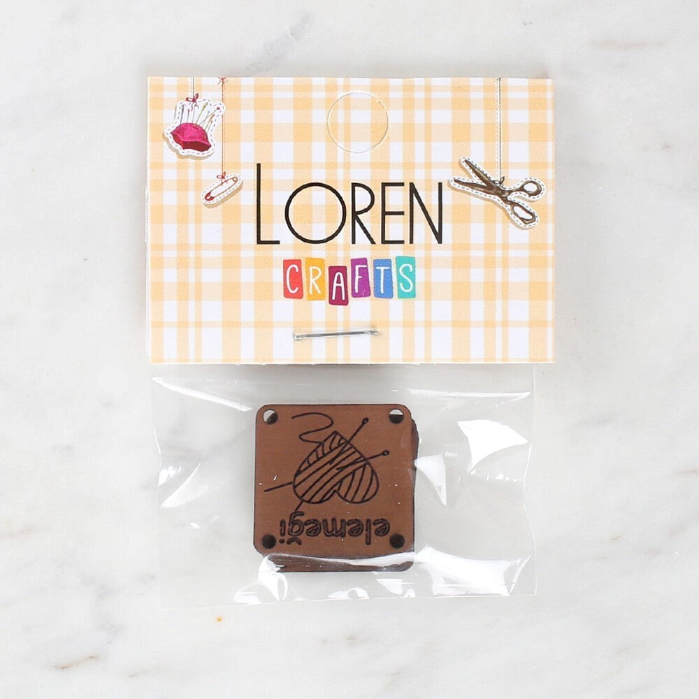 Loren Crafts شارات جلدية يدوية الصنع 5 قطع - 1588