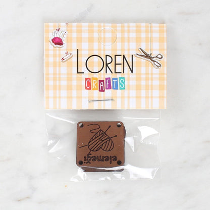 Loren Crafts شارات جلدية يدوية الصنع 5 قطع - 1588