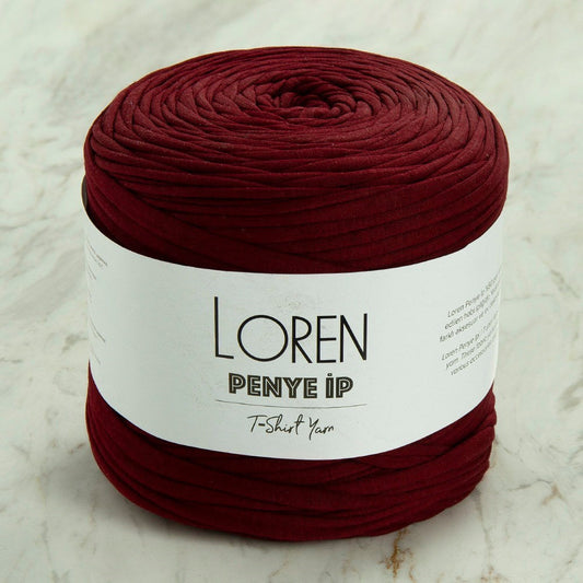 Loren Fabric Basketry Yarn Burgundy - 71 - 33492