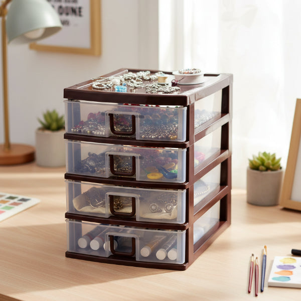 Mini 4-Drawer Bedside Organizer