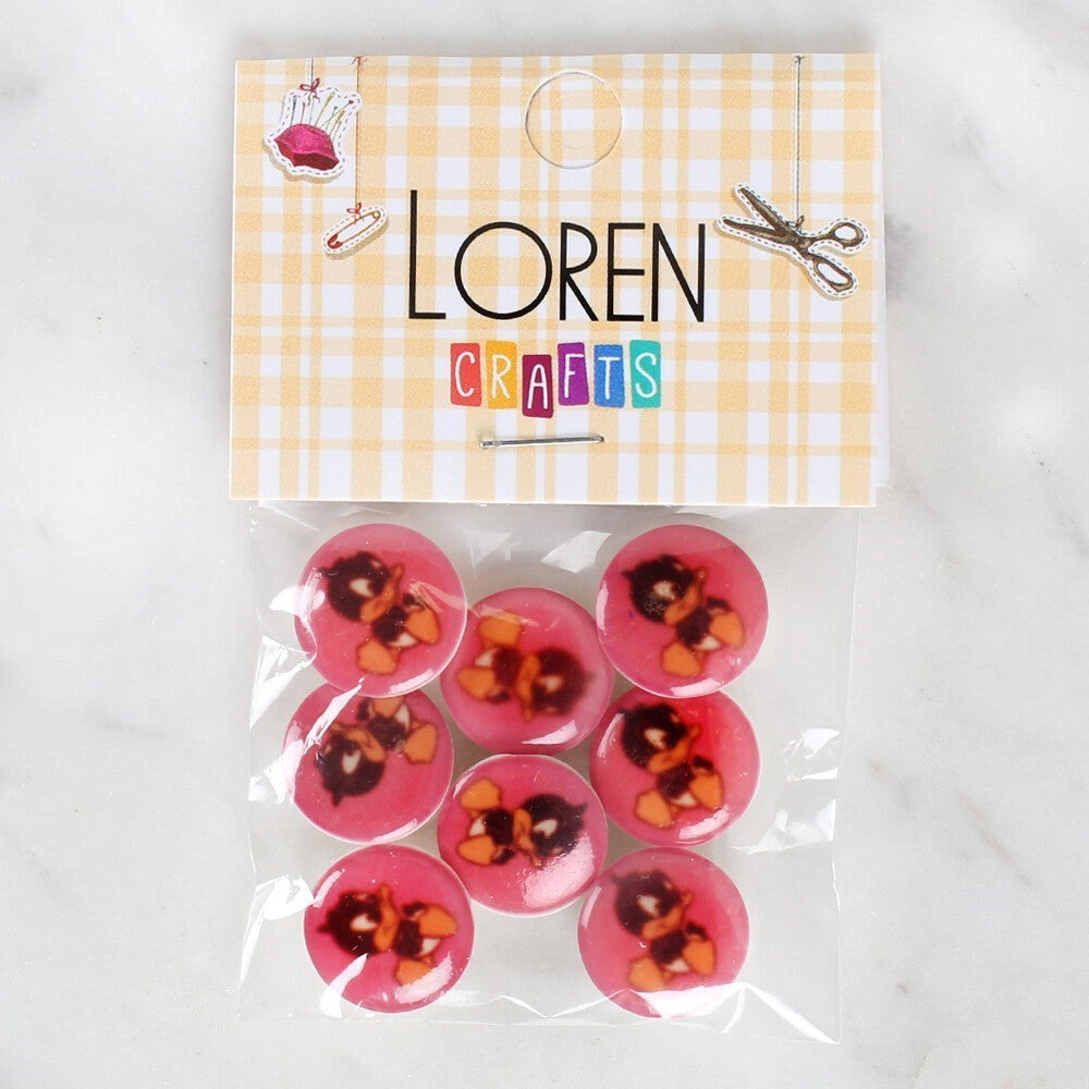 Loren Crafts Duck Button 8-Pack - 1209