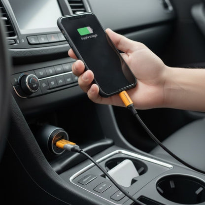 4in1 65W Hızlı Şarj Kablosu - Type-C to USB-A + Type-C to Lightning, 27W PD Destekli Çoklu Şarj Kablo (5347)