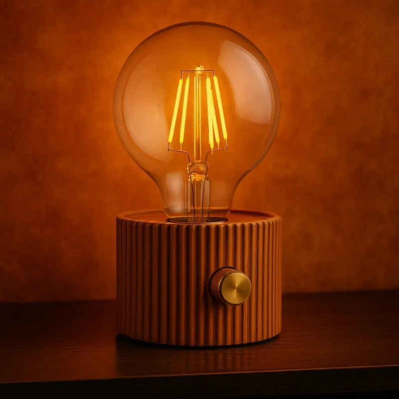 Şarjlı Dekoratif Masa Lambası - Kademesiz Dimmer - Type-C Bağlantılı