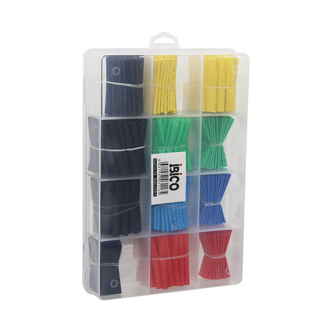 530PCS MAKARON KABLO TAMİR SETİ ISIYLA BÜZÜŞMELİ DARALAN HORTUM (5347)