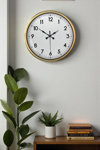 52 cm Eskitme Metal Dekoratif Duvar Saati