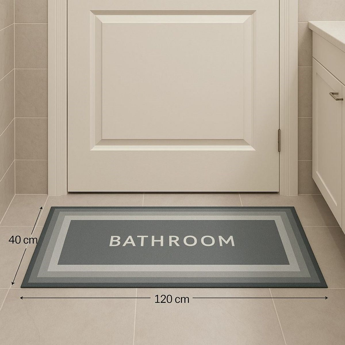 Starixa® Sihirli Süper Su Emici Kaymaz Tabanlı Uzun Paspas 40*120 cm
