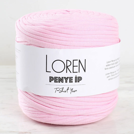 Loren Penye Fabric Hand Knitting Yarn Dusty Pink - 29 - 33505