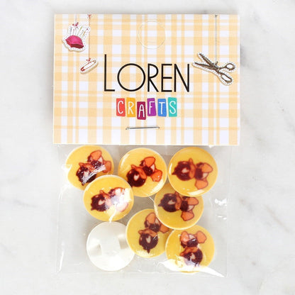 Loren Crafts 8-Piece Duck Button - 1210