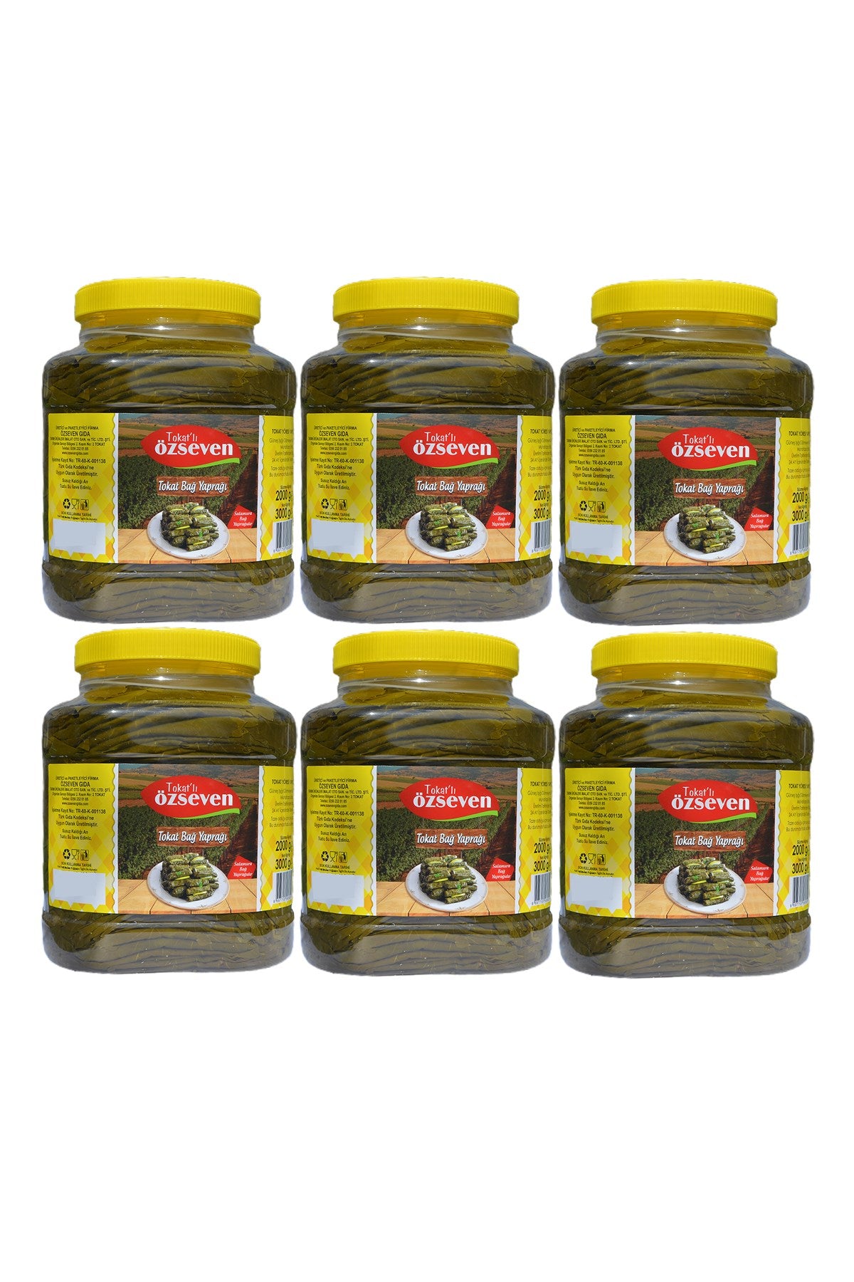 Tokat Bağ Yaprağı (6 Adet x 3000gr) 1 Koli