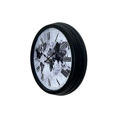 Worldline Black 40 Cm Metal Duvar Saati