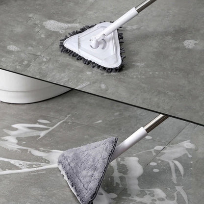 Starixa® Teleskopik Saplı 150 cm Üçgen Mop Cam Duvar Tavan Fayans Parke Temizleyici Mop