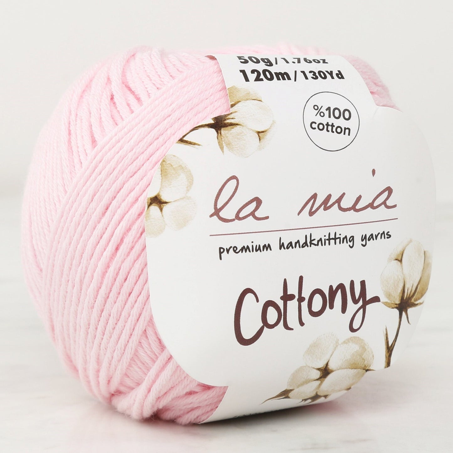 La Mia Cottony Pink Baby Hand Knitting Yarn - P13-L013 - 33564