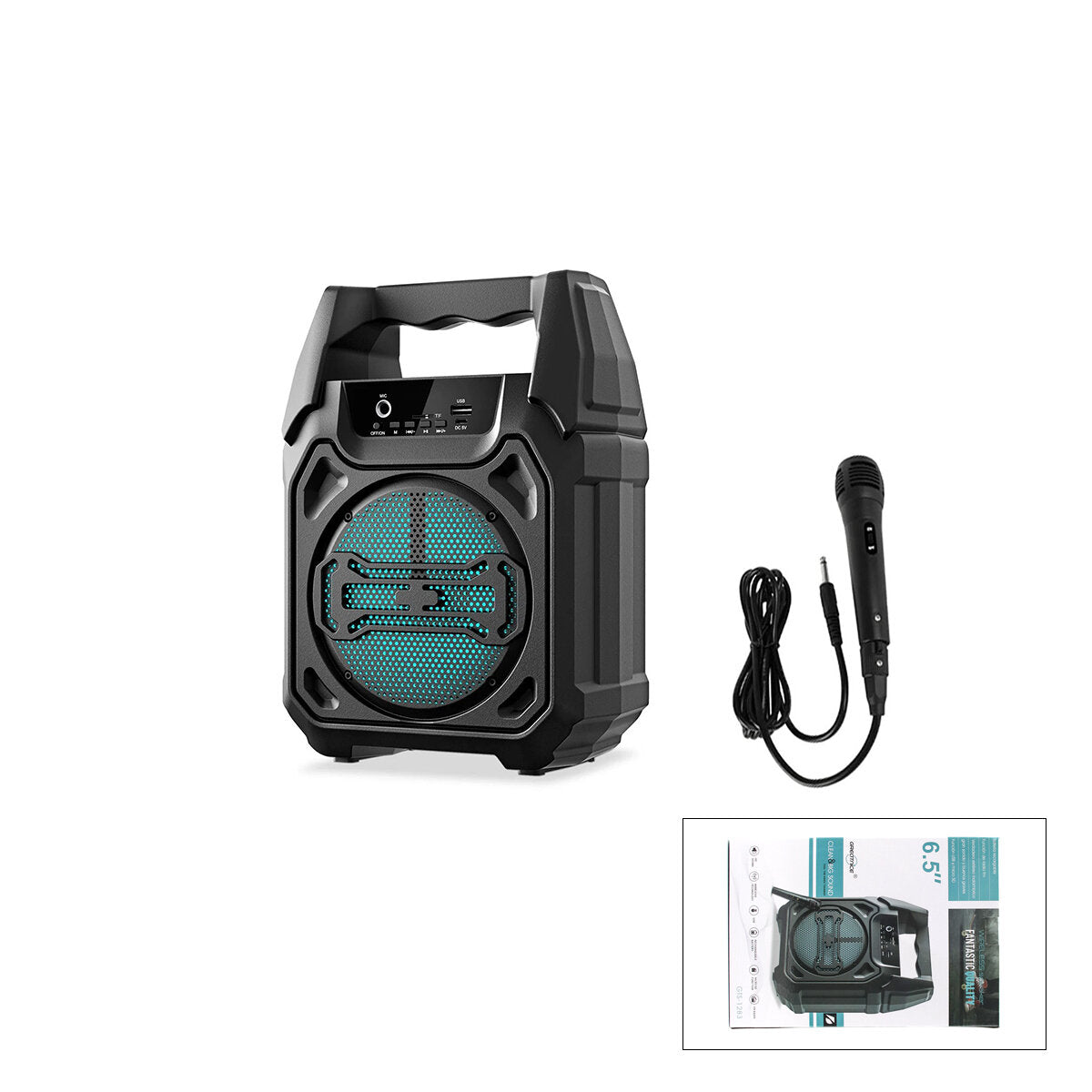 6.5 INC BLUETOOTH WİRELESS MİKROFONLU HOPARLÖR - SPEAKER USB SARJLI AUX - TF - USB PS-1283 (5347)