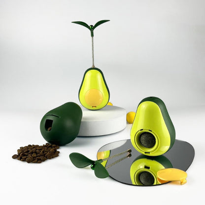 Avocado Shaped Catnip and Food Dispensing Cat Toy