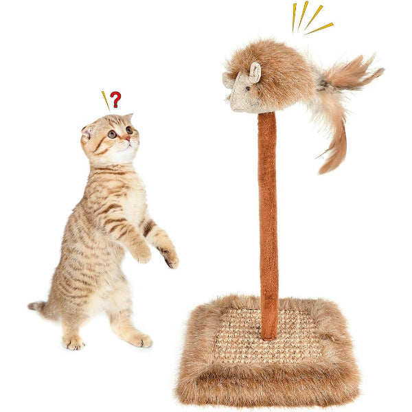 Cat Scratching Post with Sound Toy