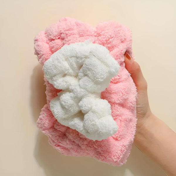 Microfiber Braid Hair Drying Turban Towel
