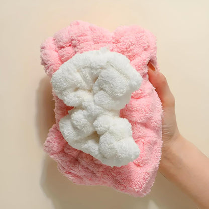 Microfiber Braid Hair Drying Turban Towel