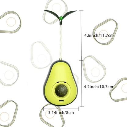 Avocado Shaped Catnip and Food Dispensing Cat Toy