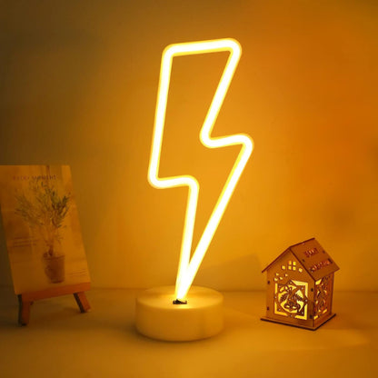 Şimşek Neon LED Lamba
