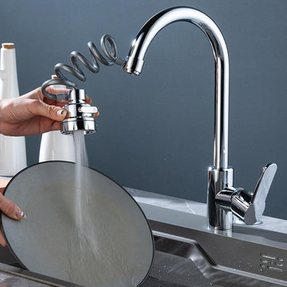 3-Function Faucet Head with Extendable Hose