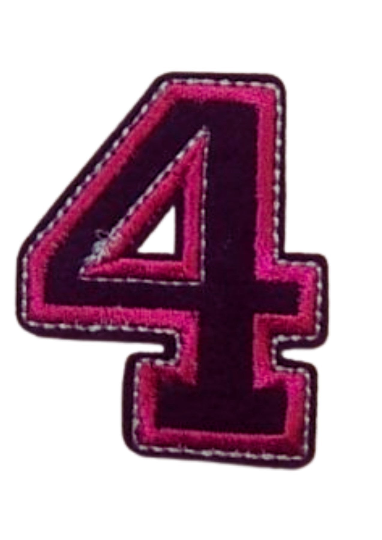 Applique Iron-On Number 4 Patch 4x4 cm