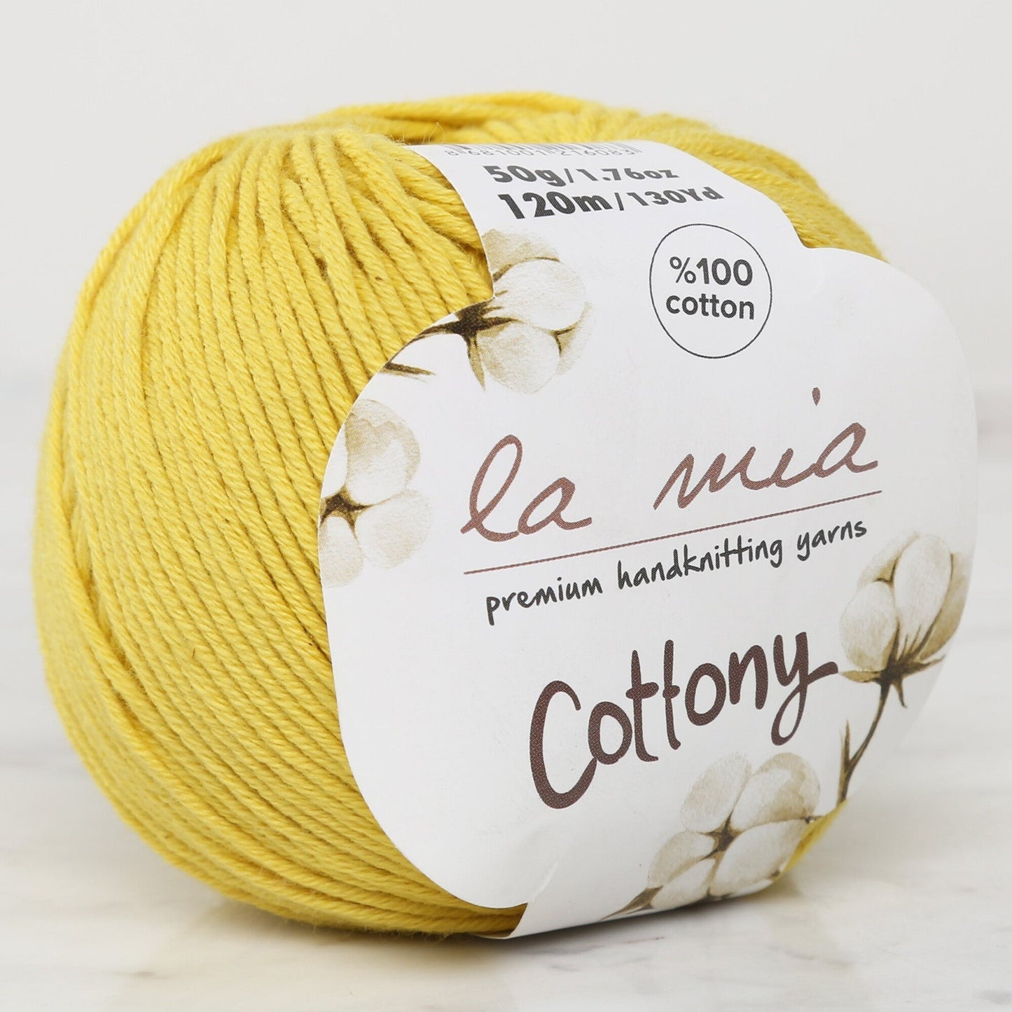 La Mia Cottony Mustard Yellow Baby Hand Knitting Yarn - P31-L189 - 33663