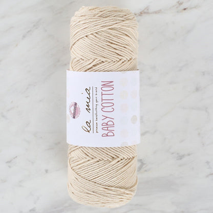 La Mia Baby Cotton Cream Hand Knitting Yarn - L002 - 33636