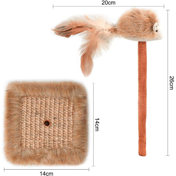 Cat Scratching Post with Sound Toy