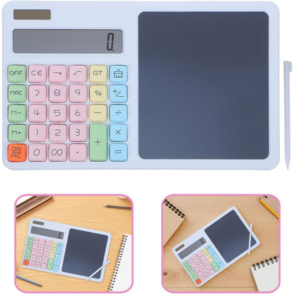 12 Haneli Hesap Makinesi - LCD Yazı Tahtalı - Dijital Kalemli