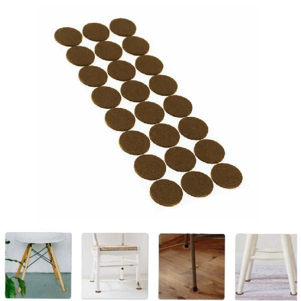 Round Furniture Protector Felt Pads, Pack of 24