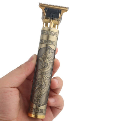 Starixa® Vintage Görünümlü Güçlü 4 Farklı Başlıklı USB ŞarjlI Manuel Tıraş Makinası
