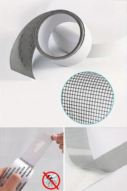 Starixa® Güçlü Yapışkanlı Pencere Tamir Bandı, Böcek Önleyici Yama Bandı 2 mt x 5 cm